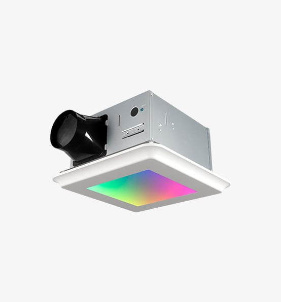 ceiling mount bathroom exhaust fan with led light
