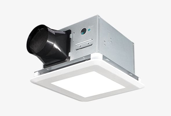 duct free exhaust fan with light