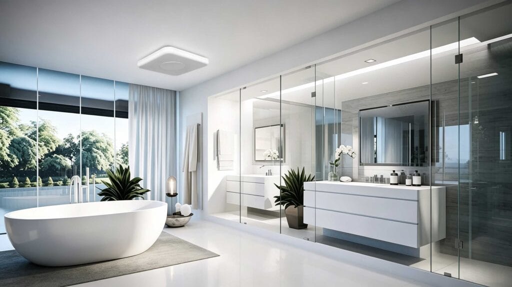 bathroom exhaust fan with speaker and light